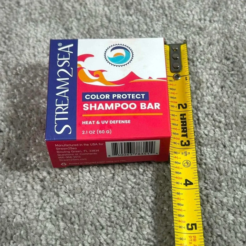 Stream2Sea Shampoo Bar Color Protect Heat UV Defense Reef Safe 2.1oz Unisex NEW